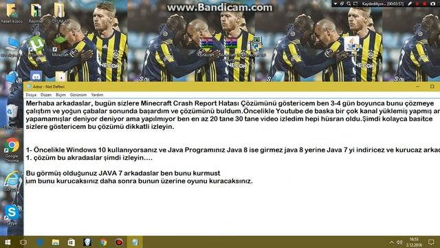 Minecraft Crash Report Hatası %100 Çözümü 2017 (Windows 7 Windows 8 Windows 10 смотреть онлайн