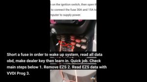 Audi A6 C6 EZS Kessy All Keys Lost with Autel IM608 via OBDII Mode