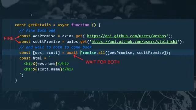Async + Await in JavaScript || async await nodejs  || async await fetch -- async await explication