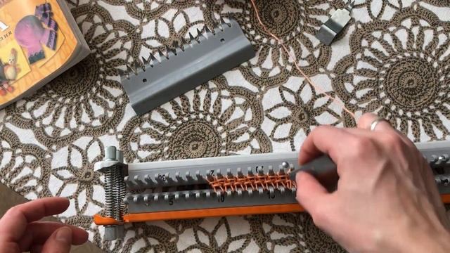 резинка 1*1 на машинке ИВУШКА вязание