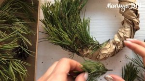 НОВОГОДНИЙ ДЕКОР: Венок из сосны ?  pine wreath ?