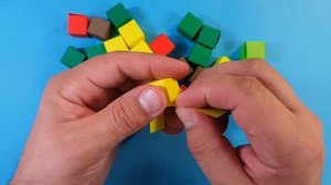 Origami Minecraft Blocks or Lego Bricks - DIY. Easy paper crafts