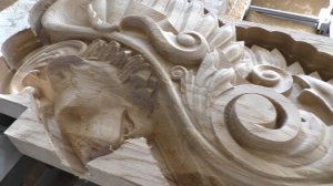 Amazing wooden Lion with CNC. Заходной столб лев на ЧПУ