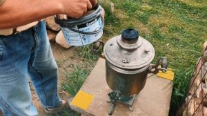 ТОПИМ САМОВАР в деревне