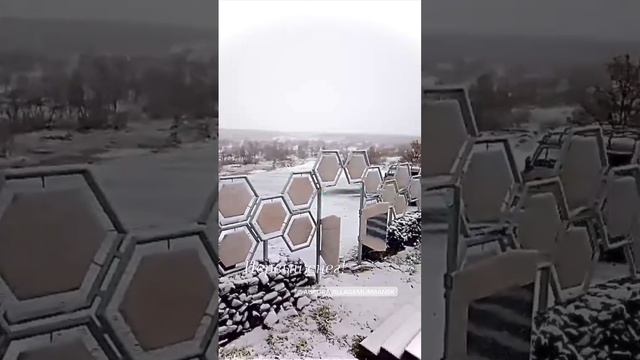 #igloo #auroravillage #auroravillage_murmansk видео первый снег 2023 ⁠ #снег #snow