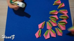 Easy and rich paper flower. DIY paper Easter decorations. RICH mandala.