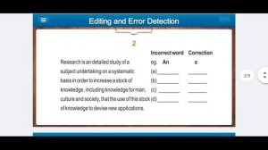 Editing | Error Detection | Tricks and practice questions | class 9/10/11/12