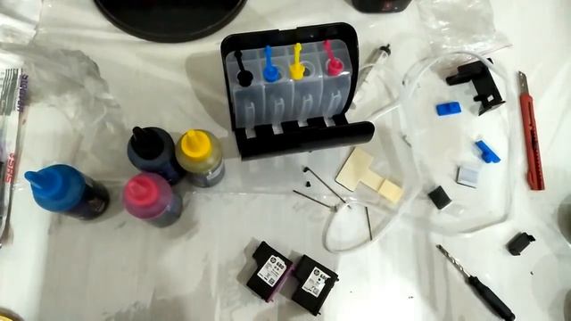 CISS installation on hp 3835 printer