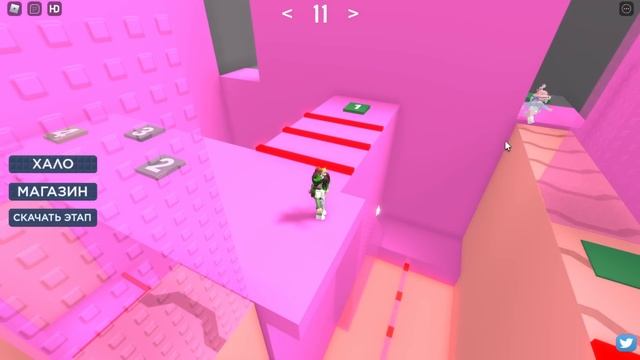 ОББИ НА ДВОИХ, НО САМЫЕ СЛОЖНЫЕ УРОВНИ! Roblox Two Player Obby смотреть онлайн