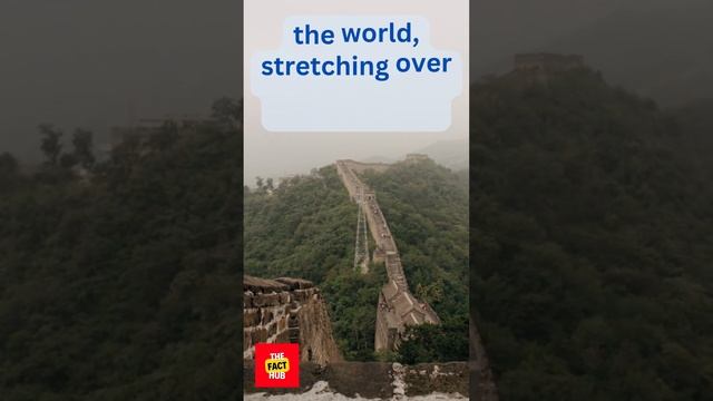 The Great Wall of China is the longest wall in the world, stretching #THEFACTHUB #FACTS