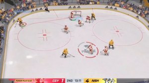 NHL 24 PS4. 2023-2024 REGULAR SEASON 11.22.2023: Calgary FLAMES AT Nashville PREDATORS !