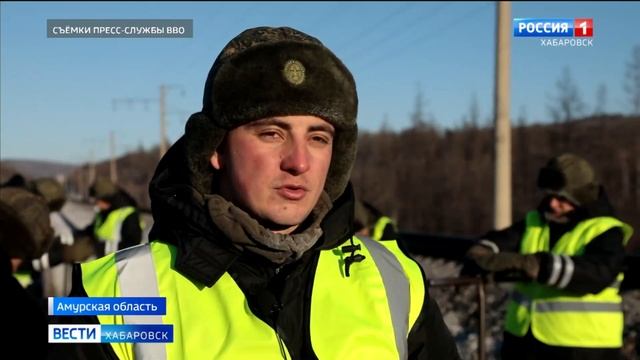 Хабаровские военные приступили к укладке железнодорожного пути на второй ветке БАМа смотреть онлайн