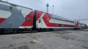 Отправление ЭП20-072 с фирменным поездом №739 Воронеж - Москва со станции Воронеж-1