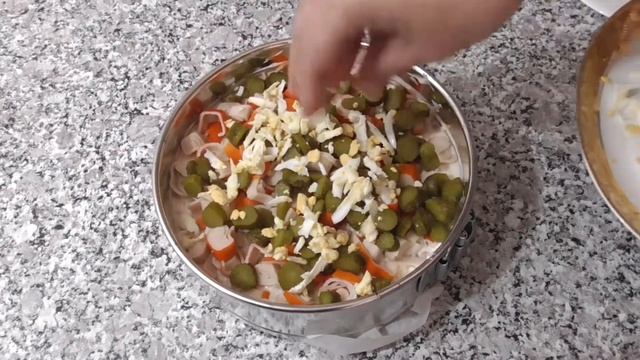 Праздник вкусов. Такой невероятно вкусный соленый торт - салат.//Кухня Испании