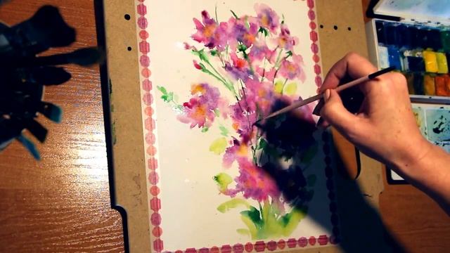 Акварельные цветочные фантазии смотреть онлайн