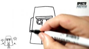 Как нарисовать ДОМИК СКВИДВАРДА просто