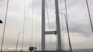 Босфорский мост. Мост Мучеников. Стамбул. Турция. Istanbul. Висячий мост. Опоры.