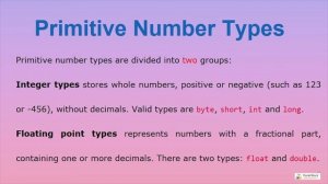 CS8392 - OBJECT ORIENTED PROGRAMMING - UNIT 1 - TOPIC 18- JAVA DATA TYPES IN TAMIL BY ABISHA