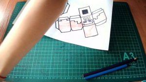 Как сделать Стива из Майнкрафт (Minecraft) из бумаги