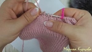 Шапка спицами. Шапка для девочки. Подробный мастер класс.