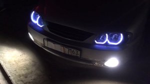 RGB ангельские глазки для KIA Spectra. Производство RuLED74