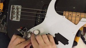 P-Bass replace your tone and volume pot and output jack