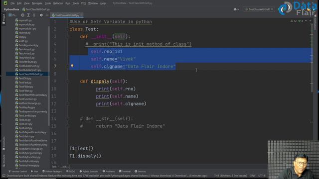 Python Practical - What is init() Method in Python | Python __init__() Function [Hindi]