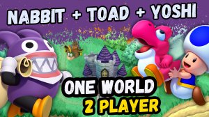 New Super Mario Bros. U Deluxe – 2 Players World 1 (Nabbit + Blue Toad)