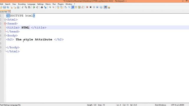 Lesson 5: HTML Attributes  style, title, src #chhunnan #itcambodia #html