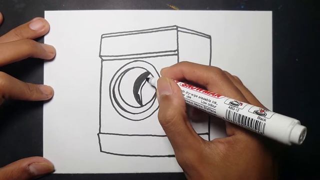 How to Draw a Washing Machine Easy Step by Step смотреть онлайн