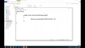 Steps for Executing a Java Program using Notepad & Command Prompt