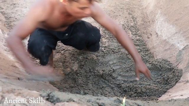 Top Ancient Skills! Build Two Story Classic Mud Villa, Twin Water Slide & Swimming Pool In Forest смотреть онлайн