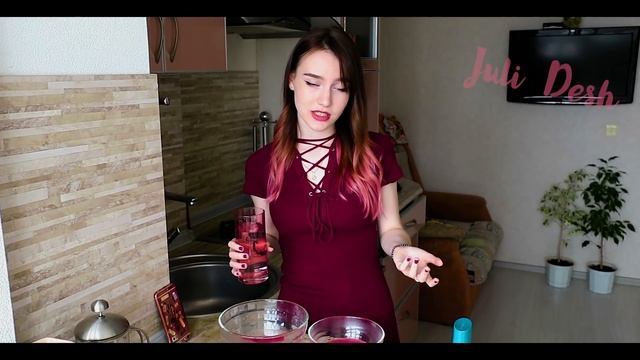 Как покрасить волосы тоникой за 5 минут? (тоника бордо) | Розовые волосы | Juli Desh смотреть онлайн