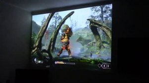 Играем в God of War 4 на проекторе Xgimi z 4