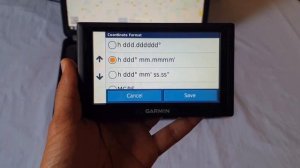 How to enter coordinates to Garmin GPS nuvi from Google Maps