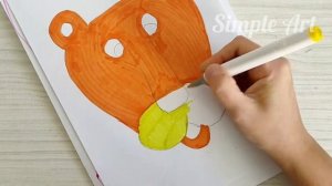 Лев из осенних листьев ??. Поделка на осеннюю тематику.