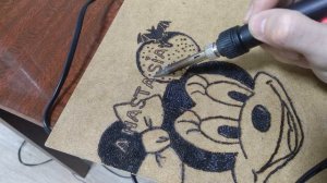 Выжигатель. С фрагментом работы.