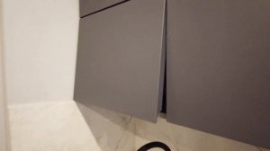 Кухня прямая 3м Эмаль серый матовый