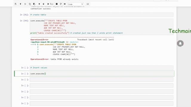 Sqlite3 | Database connection in Python Examples | Python course for beginners | Techmaima