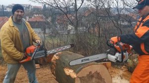 ?HUSQVARNA 592 92,7cc=7,6 cp vs STIHL ms 661 91,1 cc=7,3 cp?Happi New Year?