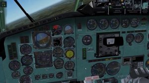 P3D Training flight on Tupolev Tu-154B-2 #2: approach, go-around, 2-nd approach and landing in URRR