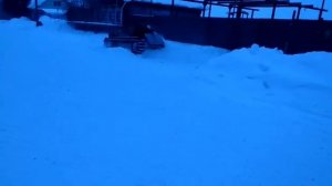 Самодельный вездеход на гусеницах | Пробный выезд на управляемость