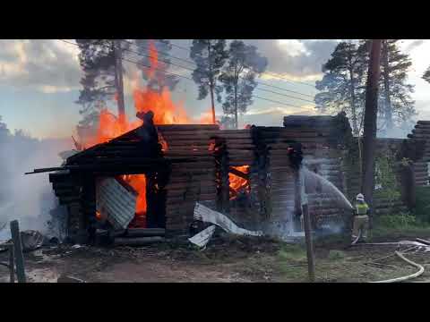Эксклюзивное видео пожара на Запрудке 1