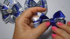 Бантики, МК / Набор к 1 сентября /DIY Ribbon School Bows/Arcos para a escola #72