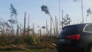 Мы потрясены увиденным , после урагана  12 августа в Польше.