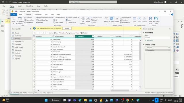 16. Multiply Column By A Standard Value | Multiplication Transformation in Power Query Editor