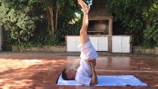 VIPARITA KARANI MUDRA-SARVANGASANA- HALASANA por Prof. David Lifar смотреть онлайн