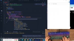 ASMR Programming - flutter Hello World Coding - No Talking