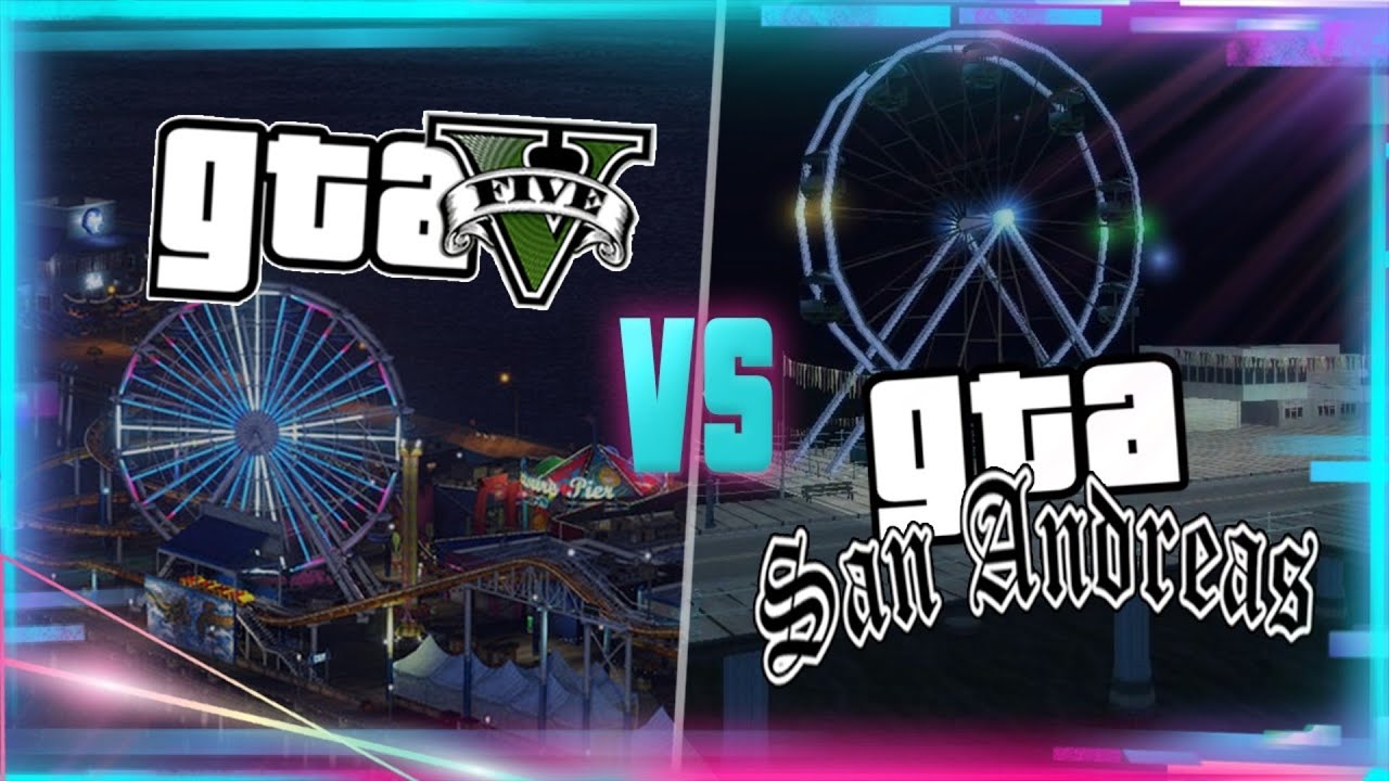 GTA 5 И GTA SA СРАВНЕНИЕ МЕСТ |  НОВОЕ ПРОШЛОЕ