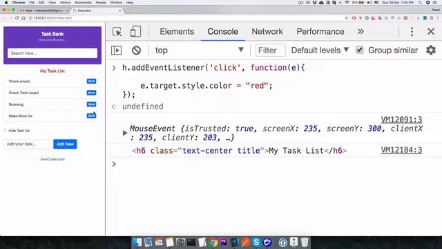 JavaScript BeginnerTutorial (Part-07) | AddEventListener | Document Object